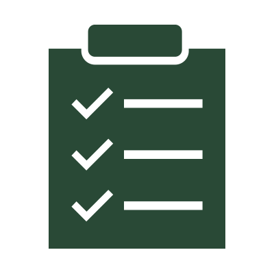 A green checklist