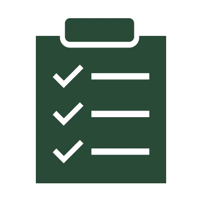 A green checklist